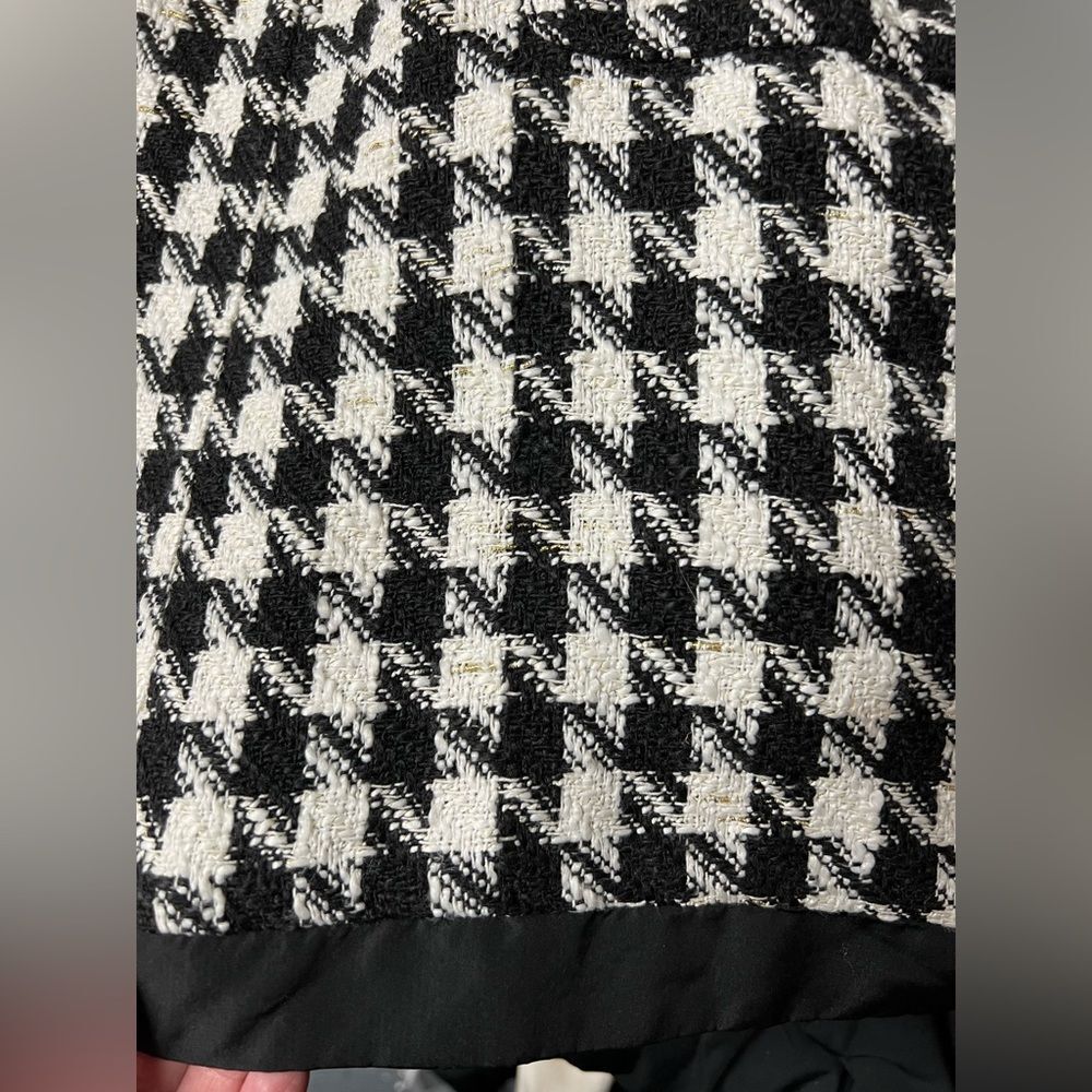 Tuckernuck Pomander Place Coco Black White Gold HoundstoothTweed Dress - Picture 8 of 8